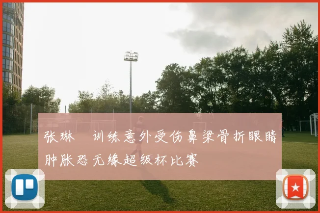 张琳芃训练意外受伤鼻梁骨折眼睛肿胀恐无缘超级杯比赛